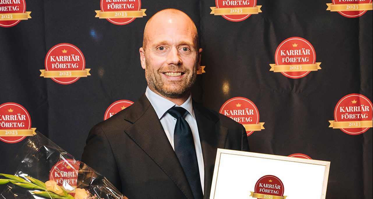 Johan Engberg, Kindred Group tilldelades priset Årets Hederspris inom Employer Branding på Stora Karriärdagen 2023!