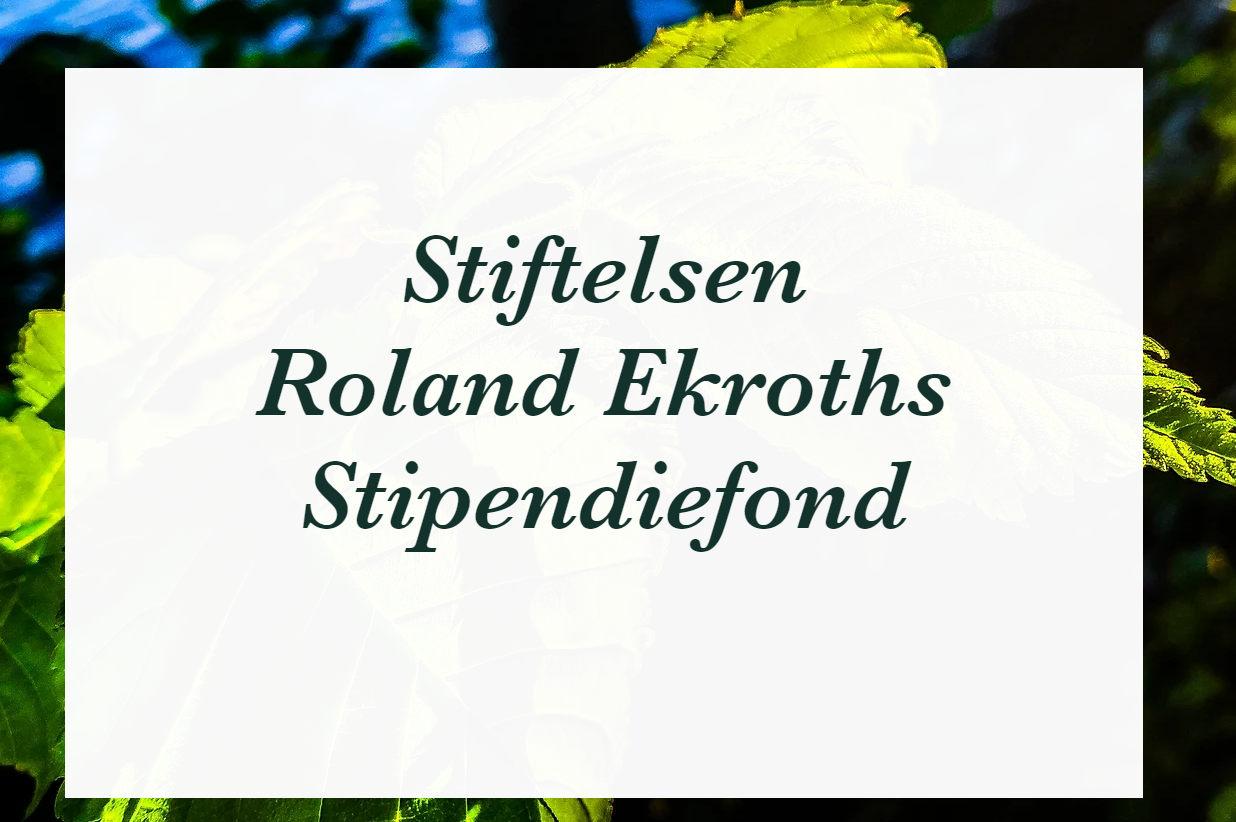 Stiftelsen Roland Ekroths Stipendiefond