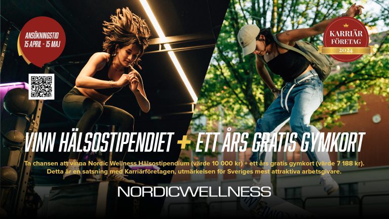 Sök Nordic Wellness Hälsostipendiet fram till 15 maj