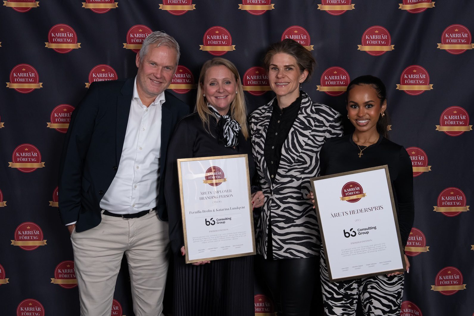 B3 Consulting Group vinner Årets Hederspris och Pernilla Brolin & Katarina Lundqvist utses till Årets Employer Branding Personer på Stora Karriärdagen 2025!