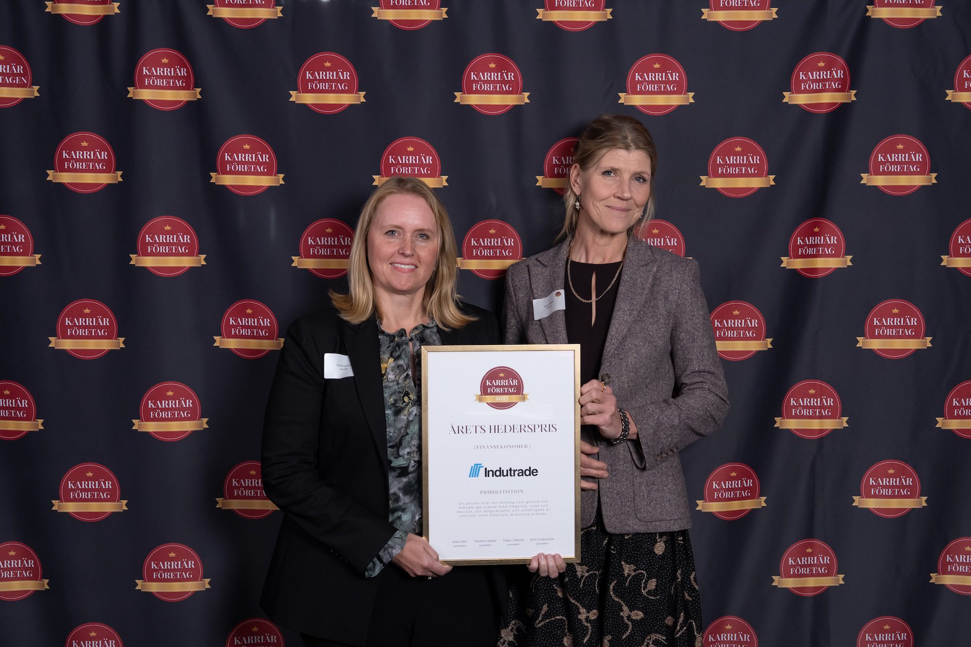 Indutrade tar emot Årets Hederspris på Stora Karriärdagen 2025! 