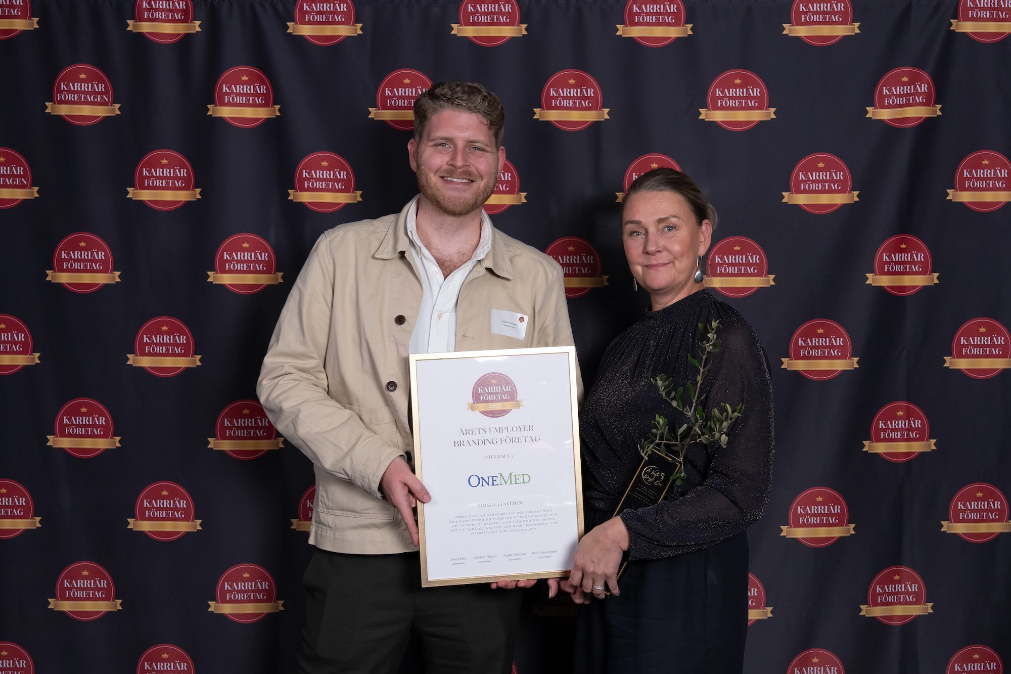 OneMed utses till Årets Employer Branding Företag på Stora Karriärdagen 2025!